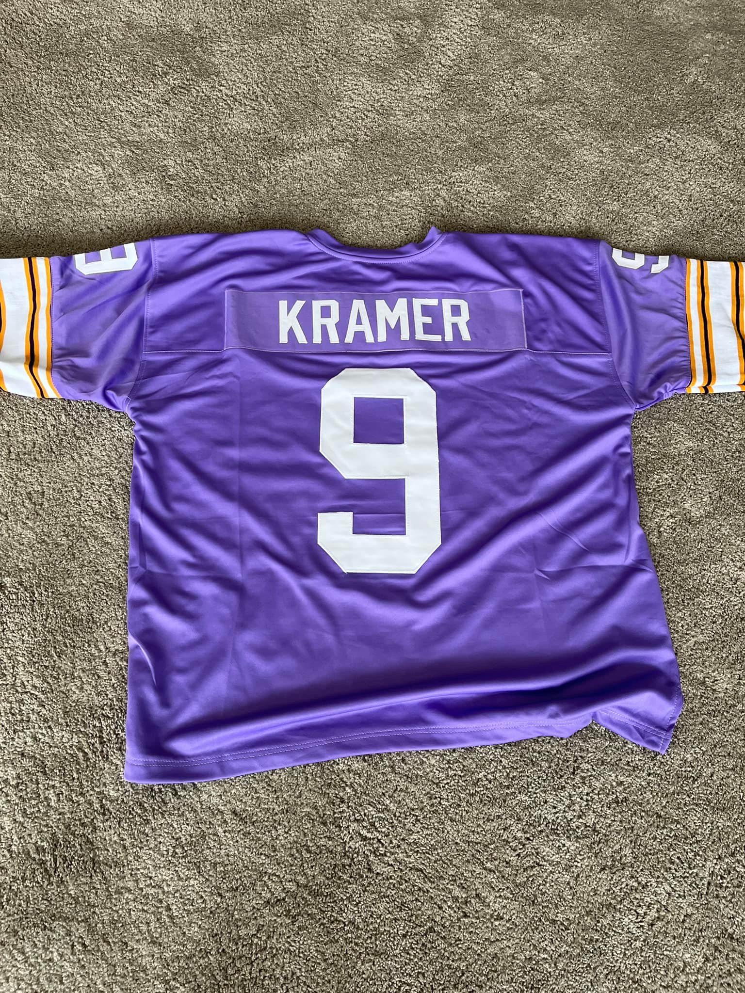 Tommy Kramer Jersey Sweatshirt Hoodie - 'Purple Home' or 'White Away